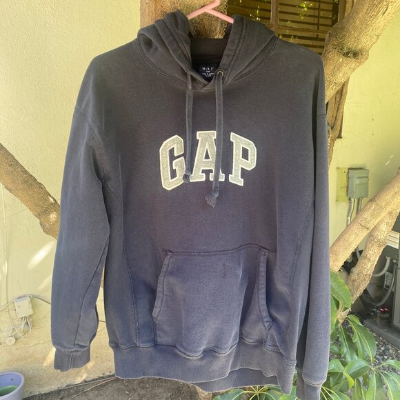 Women's Gap Navy Blue Hoodie Sweatshirt Size Small - Picture 2 of 11